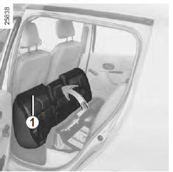 Renault Modus. Pour rabattre l'assise