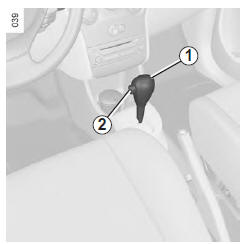 Renault Modus. Levier de sélection 1