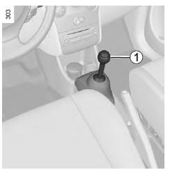 Renault Modus. Levier de sélection 1