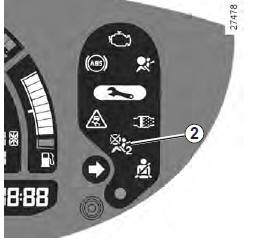 Renault Modus. Désactivation/activation airbag passager avant