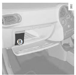 Renault Modus. Compartiment à fusibles