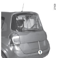 Renault Modus. Pour ouvrir