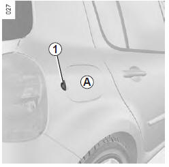 Renault Modus. Réservoir carburant (remplissage carburant)